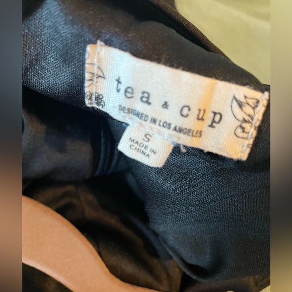 Black One Ruffled Shoulder Bodysuit - Size Small - Picture 4 of 5